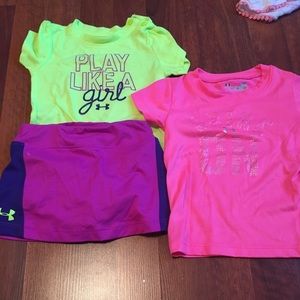 Baby girl under armor set